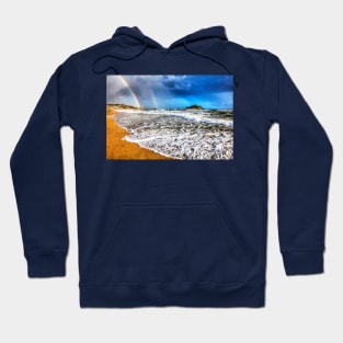 St Michael's Mount Cornwall Double Rainbow Hoodie